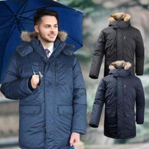 [쟌피엘]라쿤퍼 오리털 패딩코트 남자덕다운 겨울점퍼