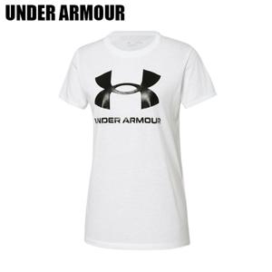 [언더아머] 여성용 스포츠 스타일 로고 SS 반팔티 1356305_102