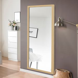 [미소아이]우드 대형 와이드 벽걸이 전신거울