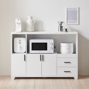 (착불) 토미 렌지대 주방수납장 밥솥선반 홈카페 에어프라이어 렌지다이 1200