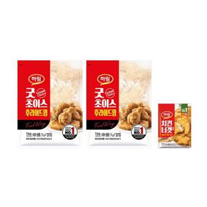 하림 굿초이스후라이드윙1kg 2봉+치킨너겟100g1봉