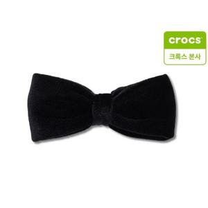 갤러리아_[크록스 본사] 라지 블랙 벨벳 보우 리본 지비츠 참 10016724