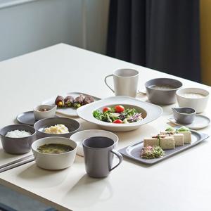 [라씨에뜨] 온반 2인 홈세트 15p 잿빛,모래빛/식기세트/신혼세트