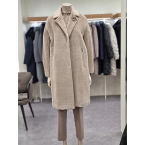 벨리시앙 세이브존07 테일러카라  수리알파카 롱코트  lc2405