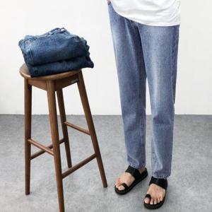 [엠클로]남자 빅사이즈 테이퍼드핏 9부 크롭 난스판 워싱 연청 중청 진청 데님 청바지 28-38