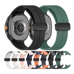 갤럭시워치8/8클래식 40 44 46mm 호환 자석 버클 스트랩 시계줄 실리콘 밴드