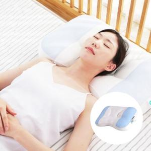 리포즈 밀키슬립 입체 옆잠 베개 +전용 세탁망 거북목 일자목 경추 (블루)