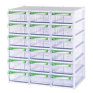 [라일리] Rly 투명 서랍장 수납정리함 18칸 플라스틱통