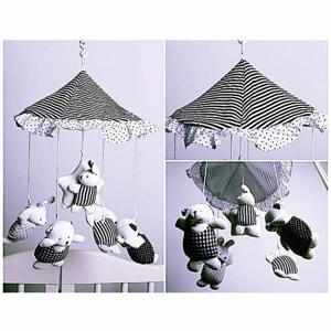 [RG279NSS]오르골 흑백모빌 토돌이 신생아모빌 아기모빌