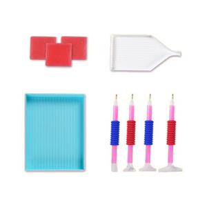 보석십자수 전용도구 추가도구 세트 고체풀 트레이 비즈 팬