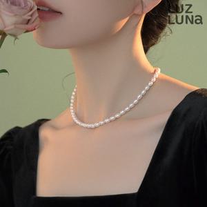 [루즈루나] 멜루스 베이직 담수 진주 여성 심플 못난이 진주 목걸이