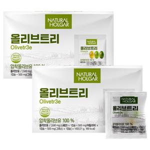 [네츄럴올가] 올리브오일캡슐 올리브트리 2박스 (박스당 14포) / 엑스트라버진