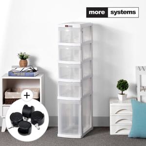 프리미엄 하이 5단 플라스틱 서랍장 주방수납장