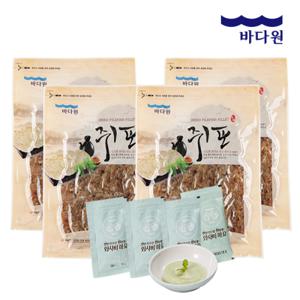 [기획 특가]먹기 좋은 사이즈 주전부리 쥐포(M) 200g x 4봉 총800g(총38장~40장)+와사비 마요 소스 4개
