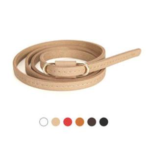 [디꾸보]미니 써클 버클 스티치 슬림 여성벨트 GB833