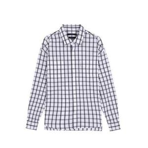 [앤듀]남성)세미오버)기본카라 체크 셔츠(O183SH180P)