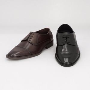 [정상가 179,000원] 엘칸토 남성 소가죽 스트레이트 팁 정장 더비 3cm LCMD18M313