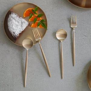 [비밀특가]놋담 방짜유기 양식 디저트 커트러리 4P