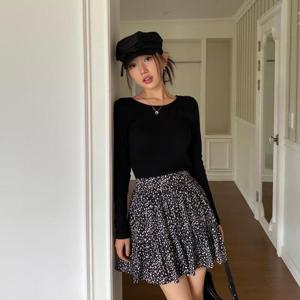 여자 라운드넥긴팔티 무지흰색 베이직 티셔츠