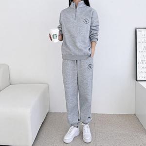 [sado]여성 겨울 기모 반집업 조거 트레이닝세트 77까지 SND838