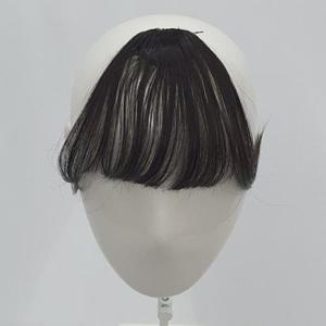 시스루뱅 앞머리 부분가발 자연갈색 앞머리가발 부분가발