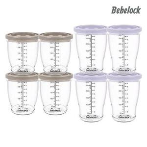 [베베락]아이와 밀폐 이유식용기 240ml(4P)+280ml(4P)