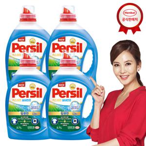 퍼실 딥클린 플러스 퓨어프레쉬 2.7Lx4개 세탁세제 겸용