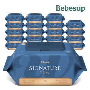 [베베숲] 시그니처 위드블루 물티슈 70매 캡 20팩 (75gsm)