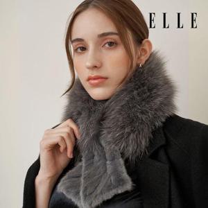 갤러리아_[엘르]  델루나 밍크 폭스 퍼 머플러 SE44MF203