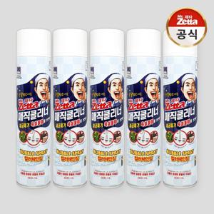 [한국디비케이] 미스터제타 매직클리너 에어졸 600ml 5개 거품분사/컬러체인징/욕실/화장실 청소
