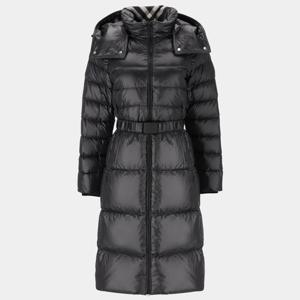 [버버리] SANDSEND 벨티드 후드 다운 여성 롱 패딩 (81052211)