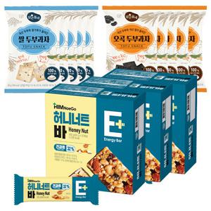 힘내고 허니너트바 3박스 + 맑은물에두부과자 10팩(오곡5팩+쌀5팩)
