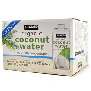 [해핑] 코스트코 커클랜드 유기농 코코넛워터 3960ml(330ml x 12팩)
