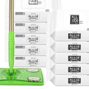 청소앤 밀대 물걸레포 150매 정전기포 150매 먼지청소