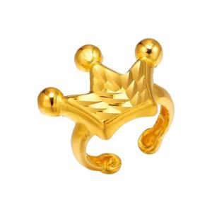 갤러리아_아기 순금 돌반지 다이아 왕관 24K 1.875g 100일 선물