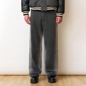 행텐 HC04 남성기모와이드데님팬츠 남성히든밴딩 워싱 와이드핏 기모청바지