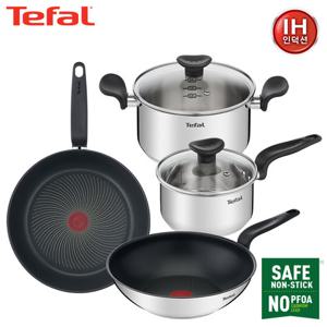 [테팔]인덕션 프라이즌 프라이팬 28+웍28+편수냄비16+양수냄비20