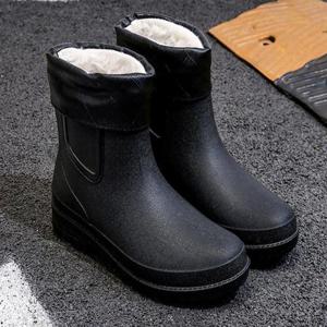 남자 3컬러 겨울 캐주얼 방한 기모장화 레인부츠 WFL8YOF