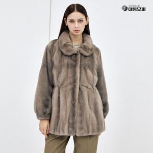 [방송에서만][대동모피]25FW 사가 풀스킨 밍크 코트(유색)