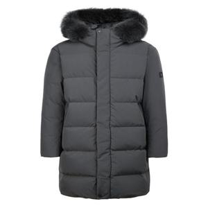 헤지스 골프 남성 그레이 탈착카라 덕다운 패딩점퍼  (WPJU4D942G3)