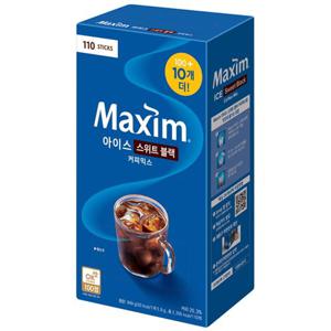 맥심 아이스 스위트 블랙 커피믹스 100T+10T