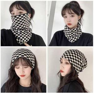 헤어밴드 비니 페이스마스크 넥워머 4IN1 멀티 모자 (WCDD640)