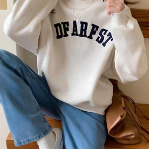 나바바 /  나바바   1 + 1  캐주얼 레터링 긴팔 티셔츠 맨투맨 NT1233