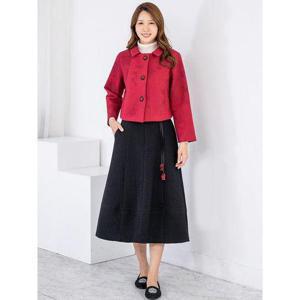 [모슬린]엄마옷 누비자켓 롱치마 생활한복 세트 MQG125564 마담 미시 중년여성 빅사이즈 할머니옷 50대 6..