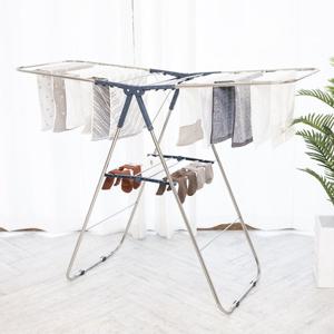 [가담다] 스테인레스 빨래건조대 후크형 2단 L 업그레이드형