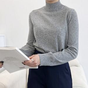 니트티셔츠 긴팔 여성 남성 라운드 브이넥 스웨터 간절기 반목 니트 데일리 캐주얼 티 포인트