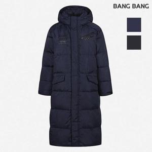 [뱅뱅]공용 가슴프린트 덕다운 롱패딩 (NUF868)