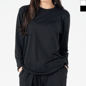 블레오 여성 봄 가을 기본티 라운드 무지 긴팔 티셔츠