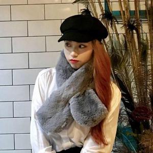 겨울 털목도리 고급 퍼머플러 방한 퍼목도리