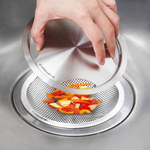 [음식물이 끼지않는 싱크대 거름망세트]인블룸 스텐304 요술 싱크대거름망+싱크대커버 (총 2종 1세트)